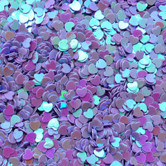 Colorful Heart Confetti in 4mm  Mini Heart Sequin Sprinkles