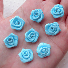 Buy Mini Sew on Appliques, Small Satin Fabric Flowers, Tiny Floral