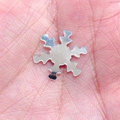 Silver Snow Flake Confetti | 19mm Snowflake Embellishments | Christmas  Table Scatter & Card Making (4 grams)