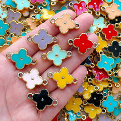 10pcs Gold Plated Enamel Cherry Blossoms Flower Charms Pendant for Jewelry  Making Necklace Bracelet Earring DIY Jewelry Accessories Charms Black 