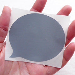 Bubble Speech Scratch Off Stickers / Scratch Off Label (5pcs
